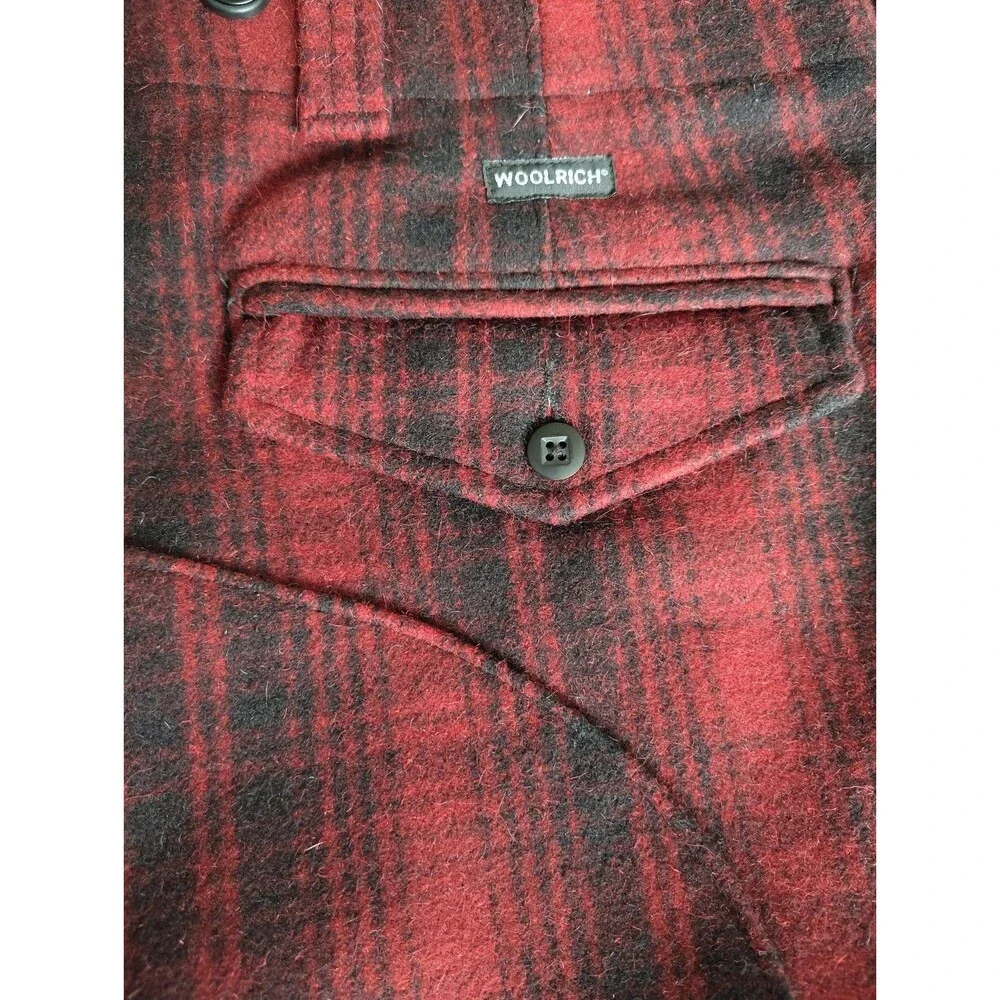 Vintage Woolrich Men's 36x32 Buffalo Plaid Wool Hunting Pants Double Knee/Seat